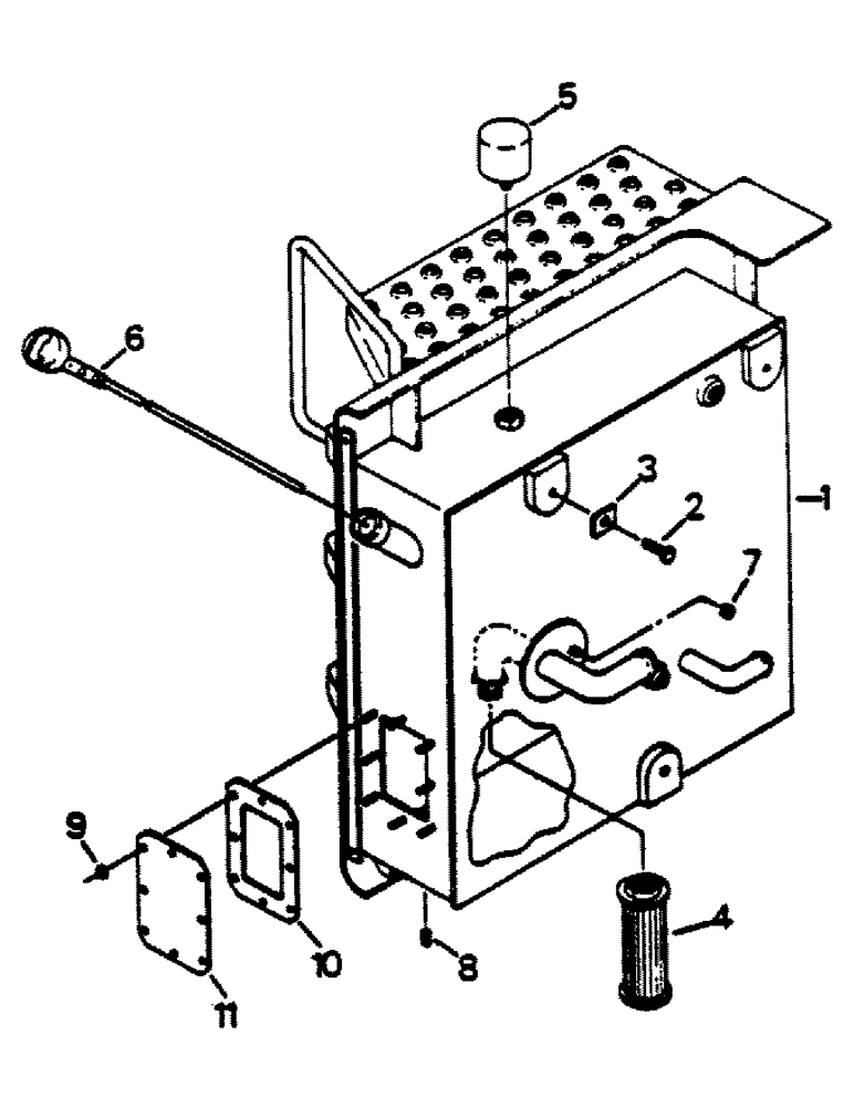 Схема запчастей Case IH 9180 - (08-10) - HYDRAULIC RESERVOIR AND MOUNTING (07) - HYDRAULICS