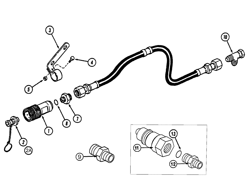 Схема запчастей Case IH 1230 - (35.850.09) - MOTOR CASE DRAIN ATTACHMENT KIT, STEIGER TRACTORS (35) - HYDRAULIC SYSTEMS