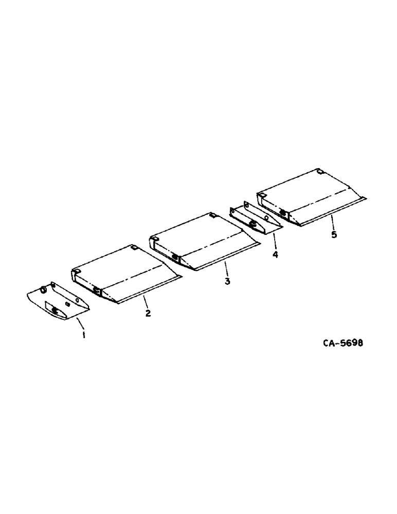 Схема запчастей Case IH 820 - (D-09) - GRAIN HEADER, BOTTOM SHOE SKID (58) - ATTACHMENTS/HEADERS