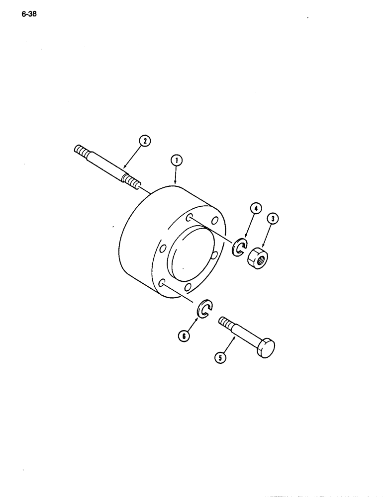 Схема запчастей Case IH 255 - (6-38) - REAR WHEEL SPACER (06) - POWER TRAIN