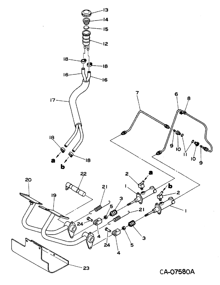 Схема запчастей Case IH 274 - (04-02) - BRAKES, MAIN BRAKE CONTROL (5.1) - BRAKES