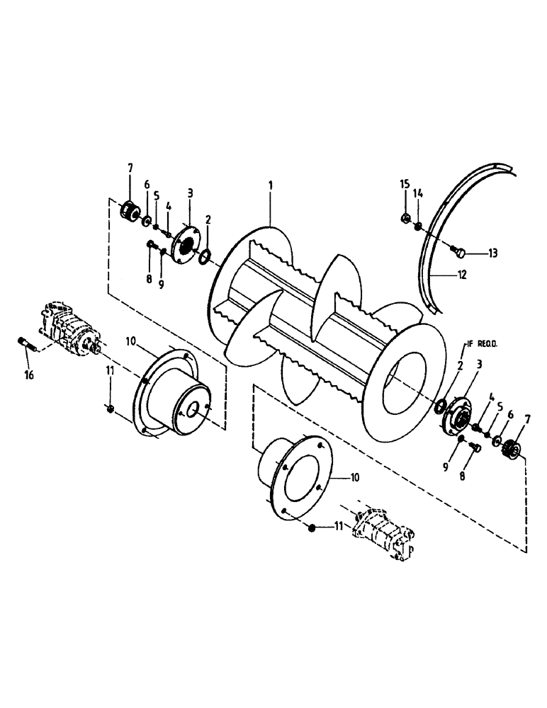 Схема запчастей Case IH 7700 - (A05-04) - FINNED ROLLER, LEG BASECUTTER Mainframe & Functioning Components