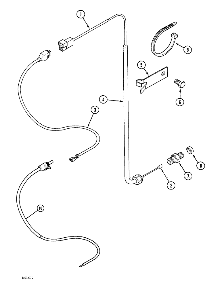 Схема запчастей Case IH 3220 - (4-040) - MFD CONTROL CABLE (04) - ELECTRICAL SYSTEMS