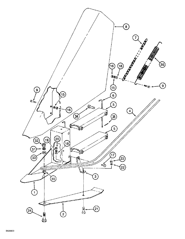 Схема запчастей Case IH 2044 - (9A-48) - PLANT LIFTER, RIGHT-HAND, PRIOR TO P.I.N. JJC13600 (13) - PICKING SYSTEM