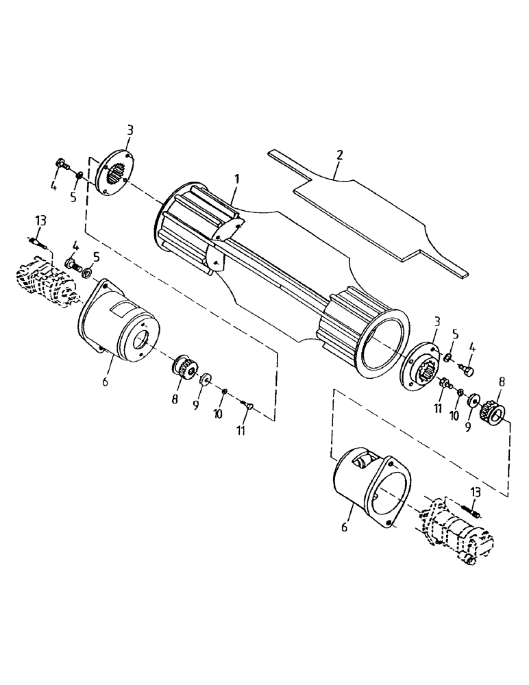 Схема запчастей Case IH 7700 - (A02-40) - BUTTLIFT ROLLER, LEG BASECUTTER Mainframe & Functioning Components