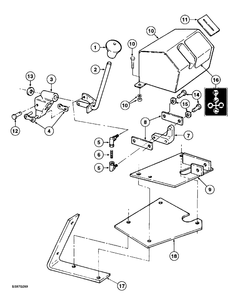 Схема запчастей Case IH 2200 - (6-38) - DUAL SINGLE LEVER CONTROLS, FOR USE WITH EXTERNAL LOADER CONTROL VALVE 