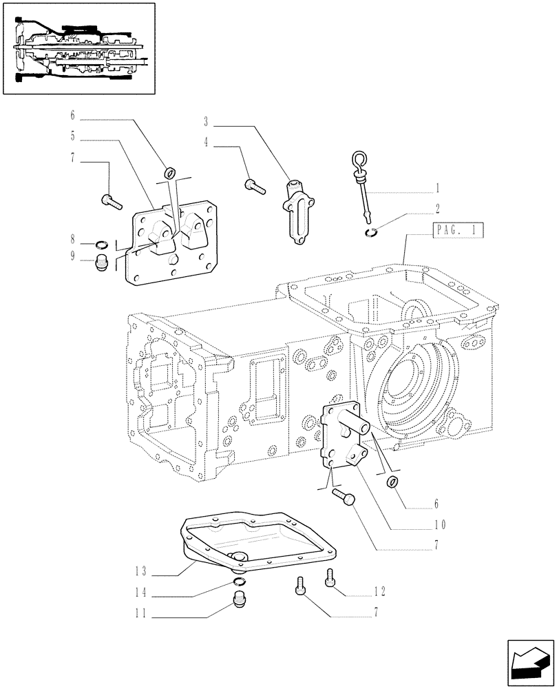 Схема запчастей Case IH JX1070C - (1.21.0[02]) - TRACTOR BODY (03) - TRANSMISSION