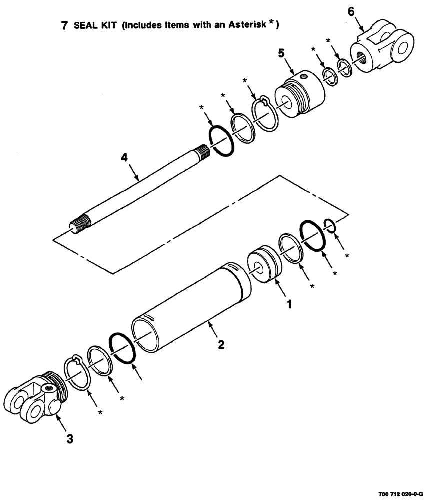 Схема запчастей Case IH 8860HP - (08-62) - HYDRAULIC CYLINDER ASSEMBLY - RIGHT (35) - HYDRAULIC SYSTEMS