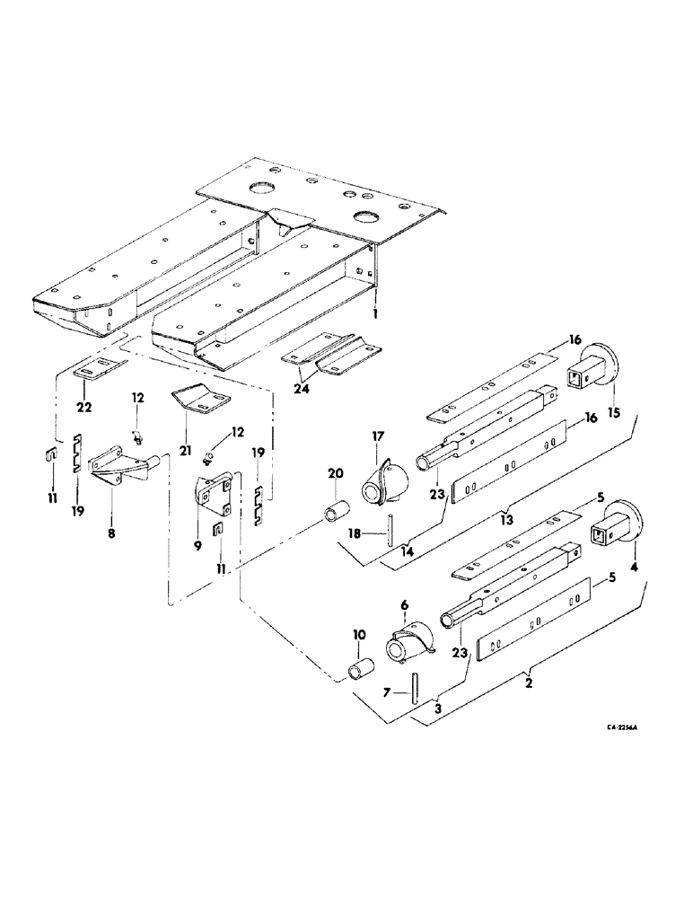 Схема запчастей Case IH 800 - SERIES - (A-10) - STALK ROLL FRAMES, ROLLS AND SUPPORTS (58) - ATTACHMENTS/HEADERS