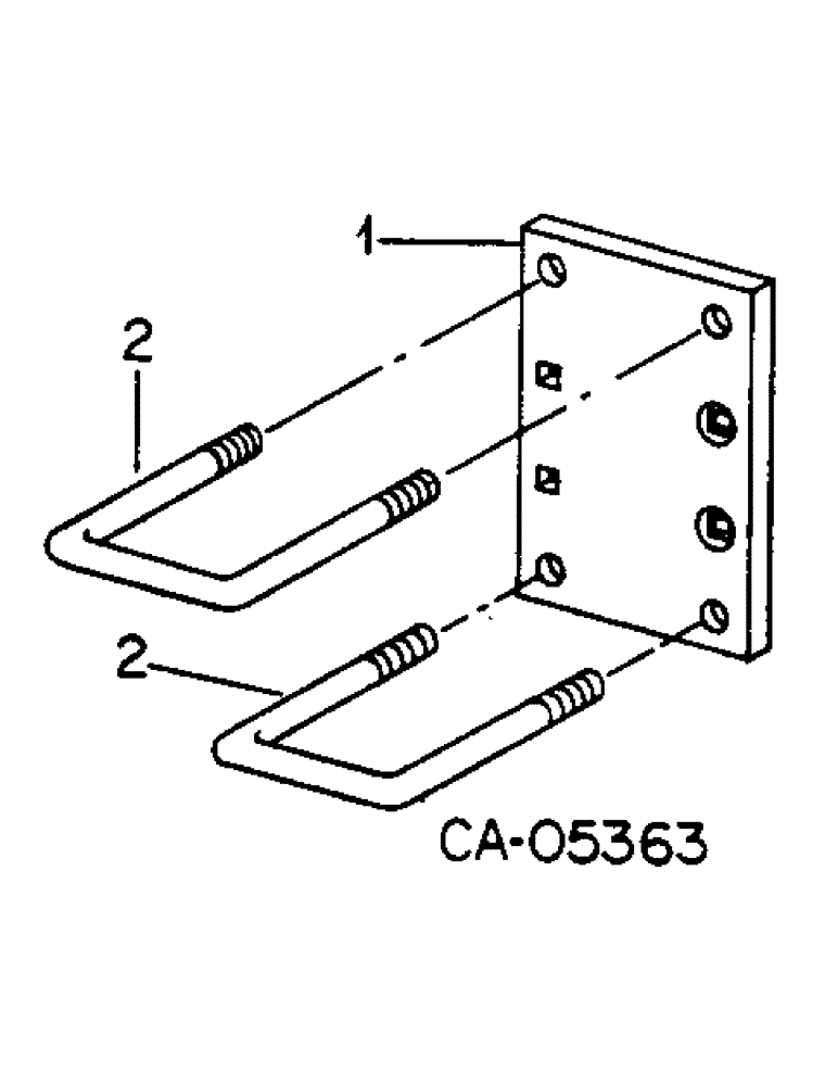 Схема запчастей Case IH 295 - (Z-16) - HEAD BRACKET ADAPTER, FOR MOUNTING ON 4 X 4 IN. TOOL BAR 