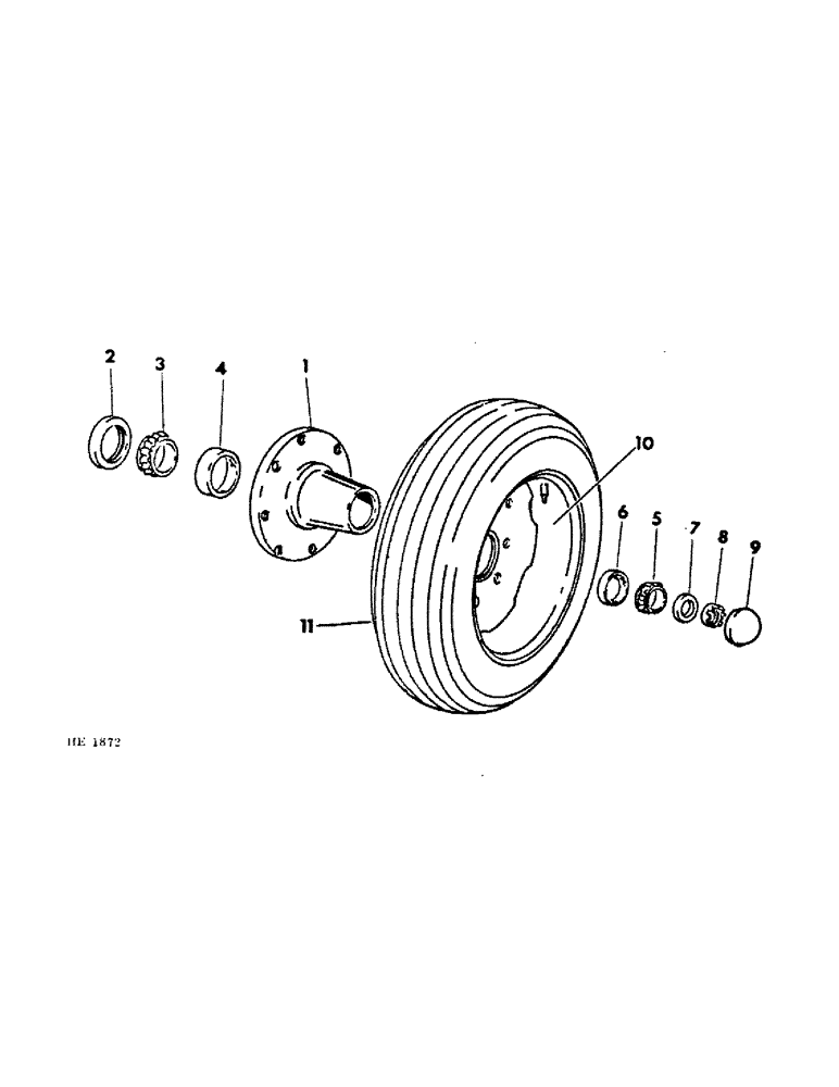 Схема запчастей Case IH 570 - (B-05) - WHEEL, TIRE AND HUB, TRAIL BEHIND MODELS (00) - COMPLETE MACHINE