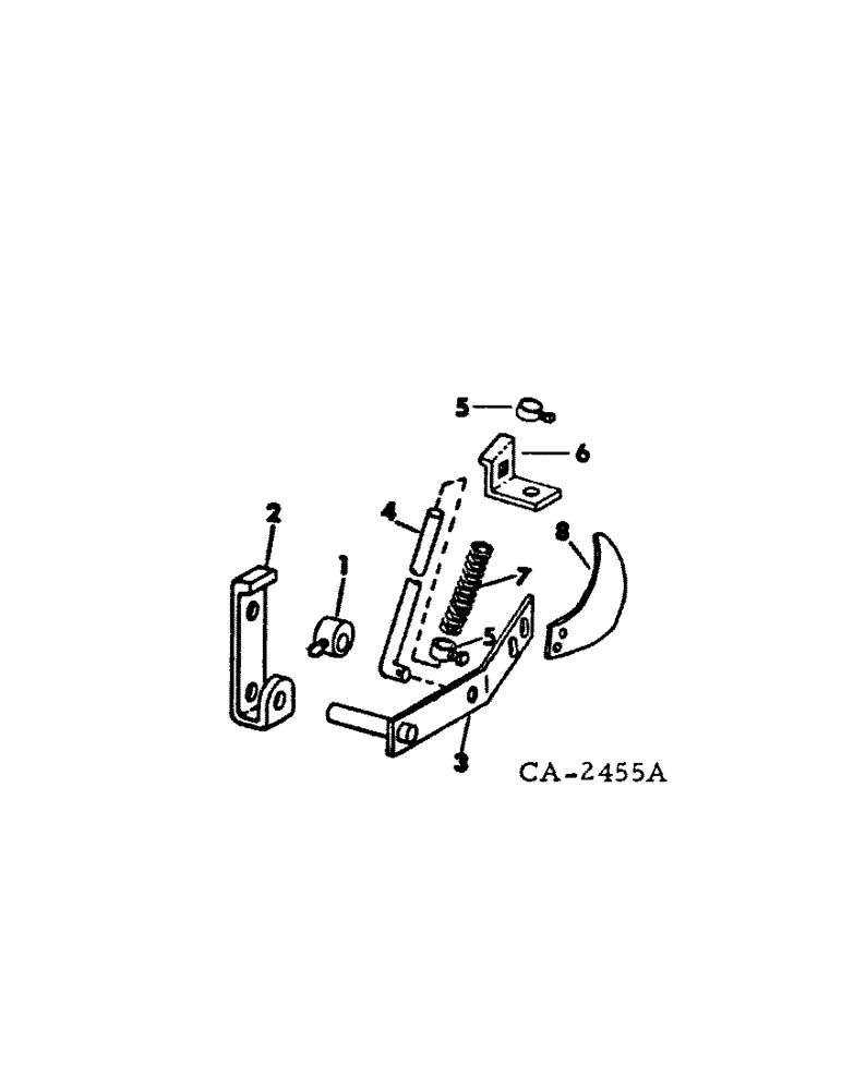 Схема запчастей Case IH 500 - (C-44[A]) - BLADE COVERING ATTACHMENT, QUANTITIES SHOWN ARE PER ROW 