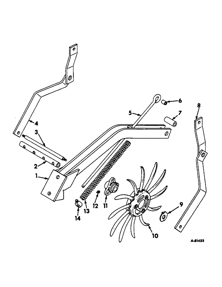 Схема запчастей Case IH 455 - (G-29) - ROTARY HOE STRIP TILLAGE ATTACHMENT, FOR 36, 38 AND 40 IN. ROW SPACING 