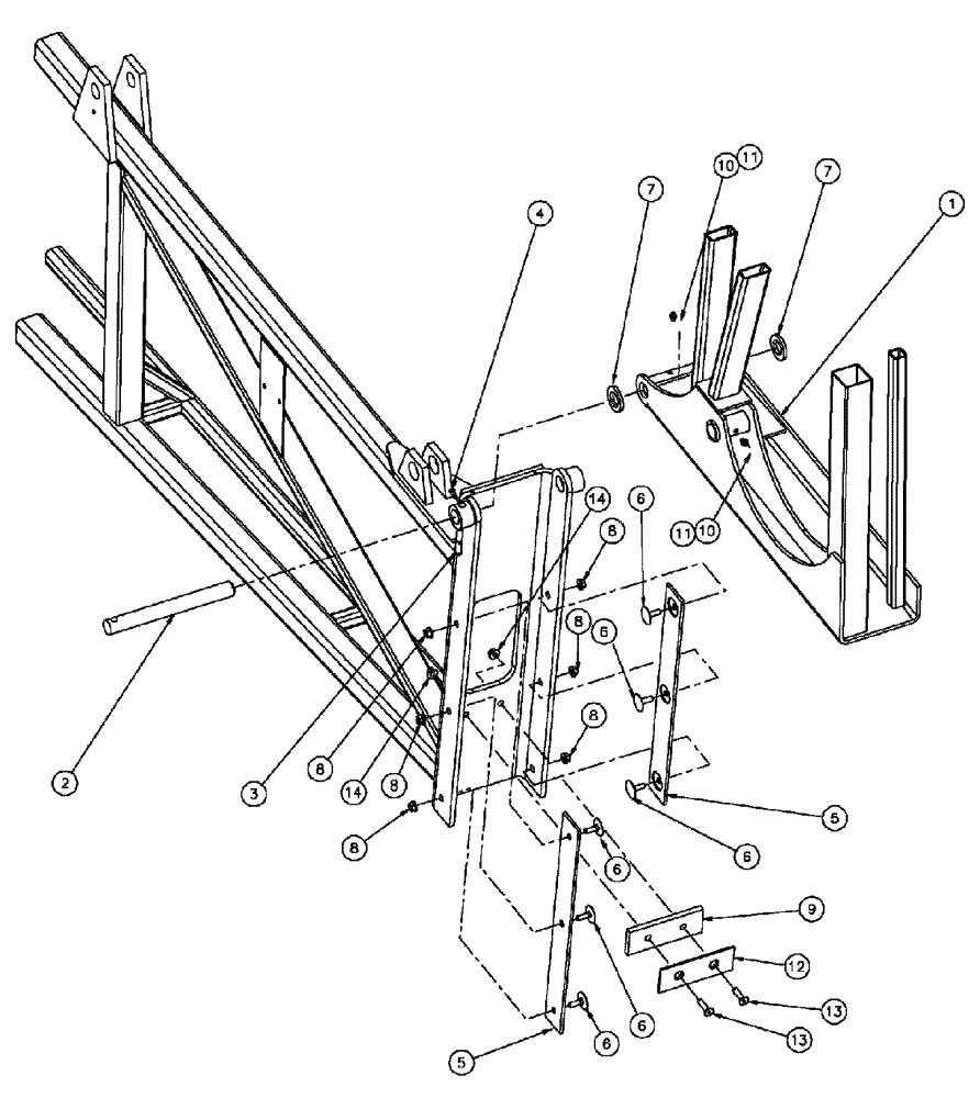 Схема запчастей Case IH SPX3320 - (08-017) - 100’ OUTER BOOM ASSEMBLY, RH (09) - BOOMS