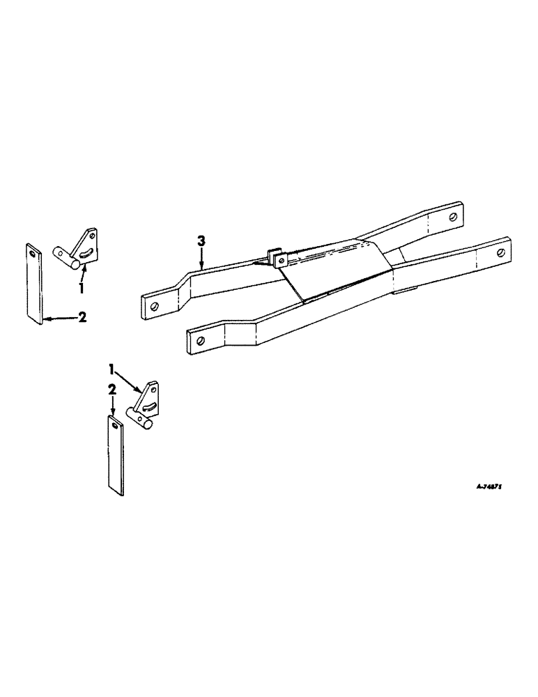 Схема запчастей Case IH 449A - (E-48) - SCRAPER SUPPORTS AND DEPTH BAND SCRAPERS 