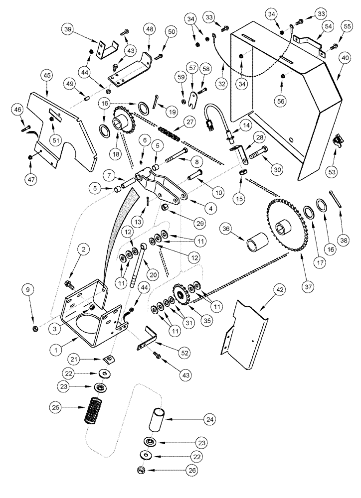 Схема запчастей Case IH 2377 - (09A-20) - ROCK TRAP DRIVE (13) - FEEDER