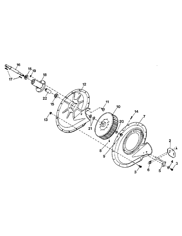 Схема запчастей Case IH 1802 - (49) - BLOWER PARTS 