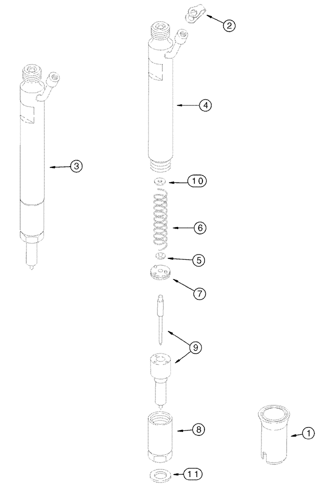 Схема запчастей Case IH 2388 - (03-05) - FUEL INJECTION - NOZZLE (02) - FUEL SYSTEM