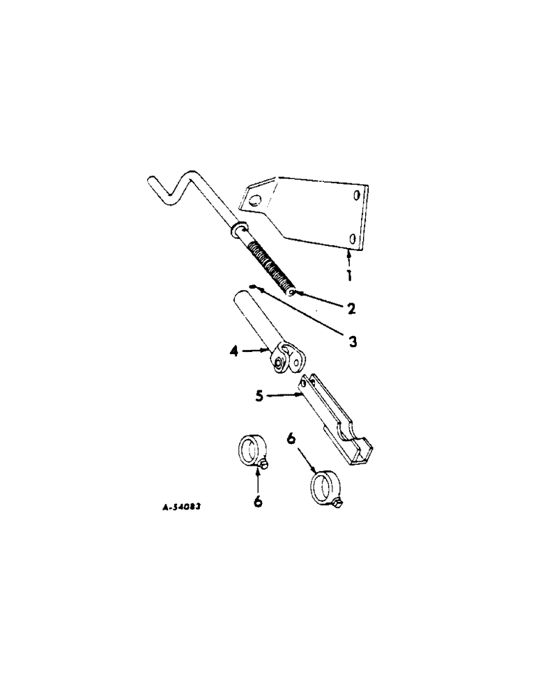 Схема запчастей Case IH 209 - (M-06) - LANDING SCREW ATTACHMENT, USED WITH THREE POINT HITCH 