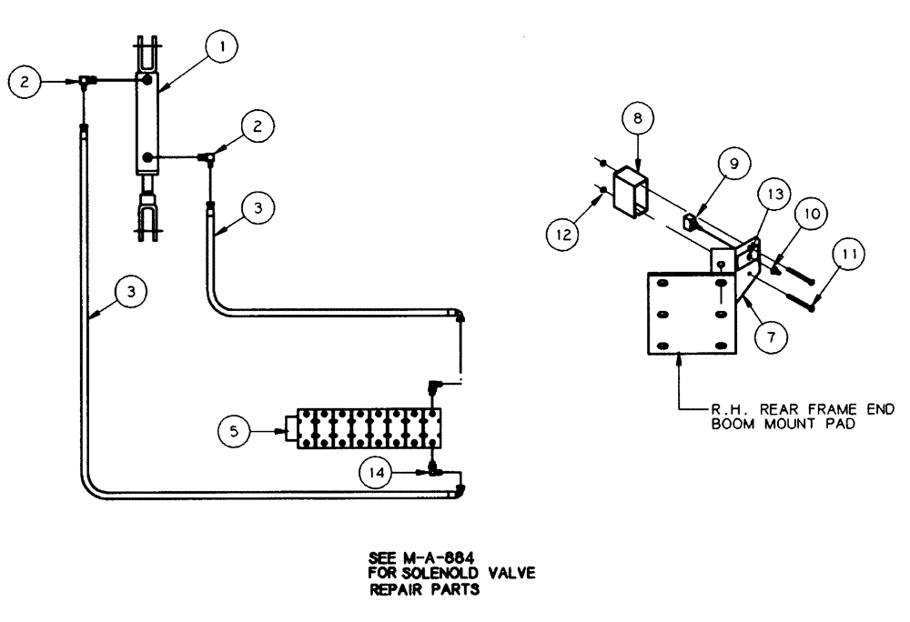 Схема запчастей Case IH PATRIOT 150 - (06-007) - HYDRAULIC PLUMPING-TOW HITCH Hydraulic Plumbing