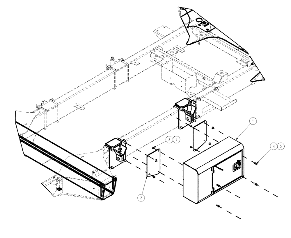 Схема запчастей Case IH SPX3200 - (11-014) - STORAGE BOX GROUP Options