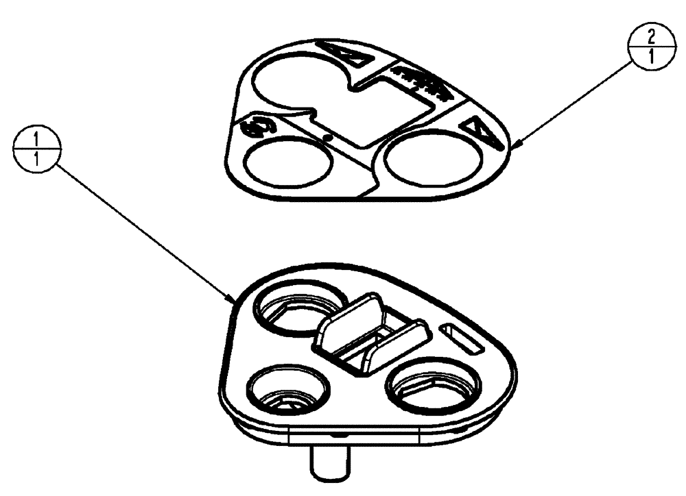 Схема запчастей Case IH FLX3510 - (01-056) - PLATE ASSEMBLY, PROP CONTROL (10) - CAB