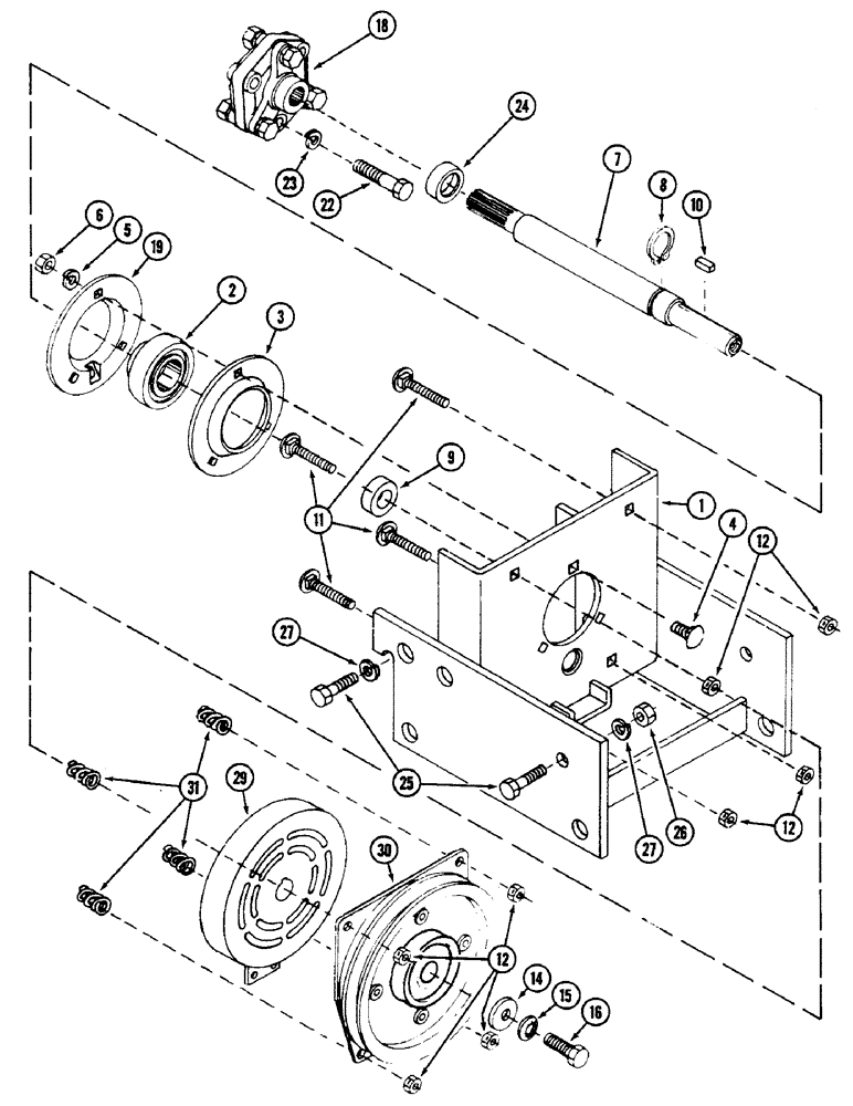 Схема запчастей Case IH 48FEB - (04) - ELECTRIC CLUTCH, 48 FEB SNOW THROWER 