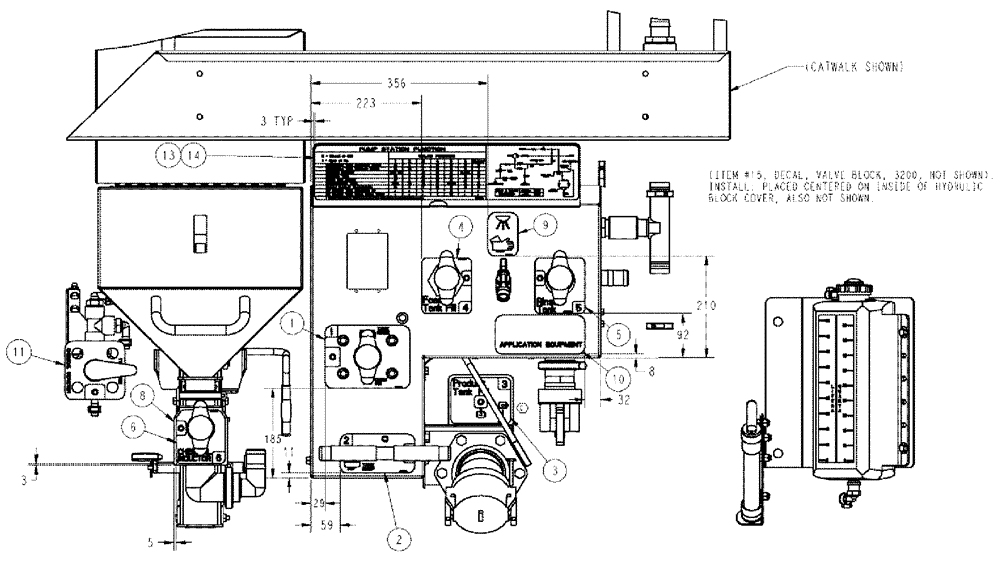 Схема запчастей Case IH SPX3310 - (10-003) - APPLICATION DECAL GROUP (13) - DECALS