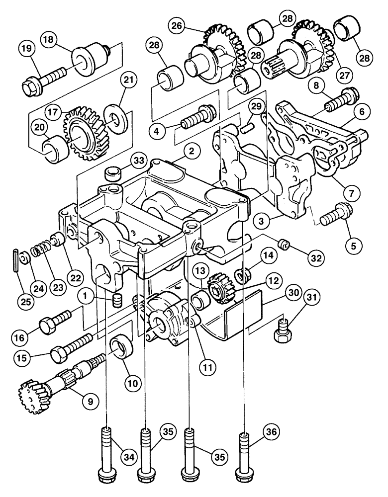 Схема запчастей Case IH C80 - (02-41) - BALANCER (02) - ENGINE