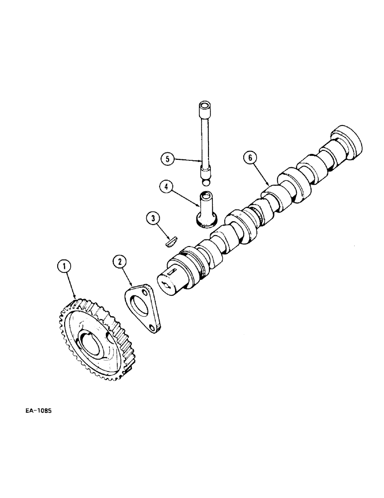 Схема запчастей Case IH 248 - (2-064) - CAMSHAFT AND RELATED PARTS (02) - ENGINE