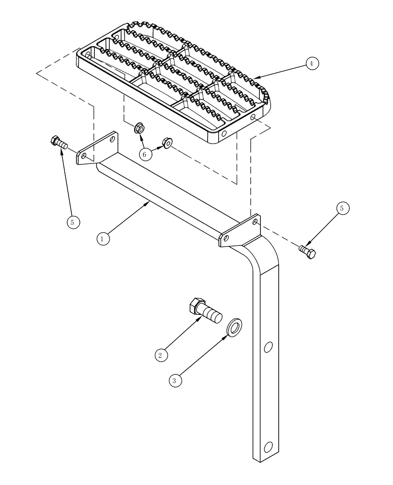 Схема запчастей Case IH MX210 - (09-17) - CAB - FRONT WINDOW STEP (09) - CHASSIS/ATTACHMENTS