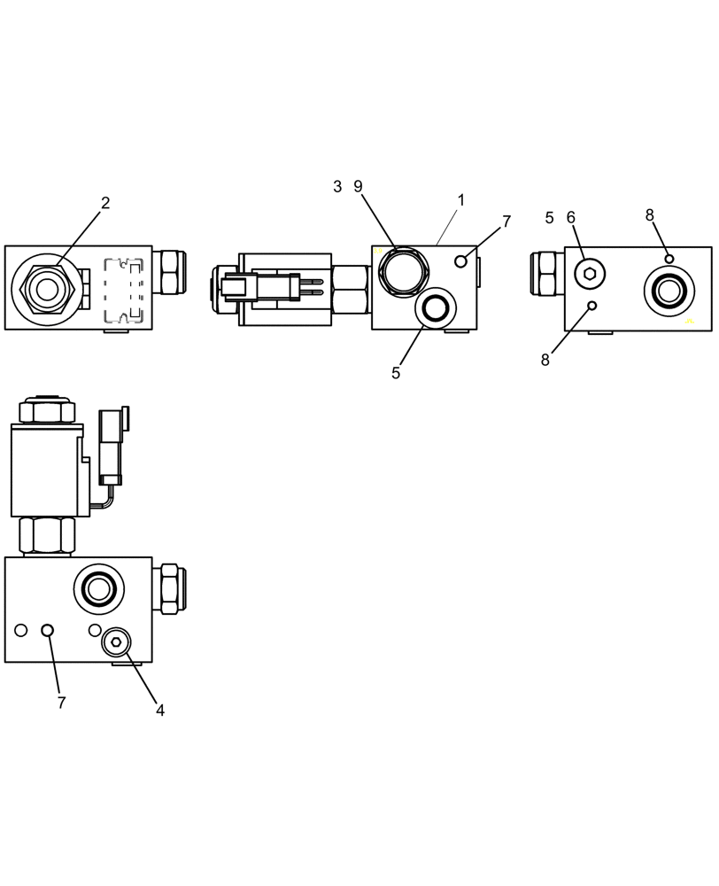 Схема запчастей Case IH 1260 - (35.138.14) - HYDRAULICS - VALVE BLOCK FLOW CONTROL ASSEMBLY (35) - HYDRAULIC SYSTEMS