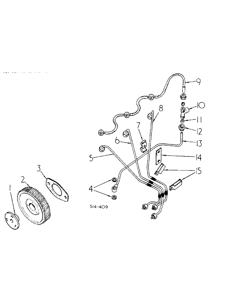 Схема запчастей Case IH 484 - (12-39) - POWER, FUEL INJECTION PIPES AND PUMP GEAR Power