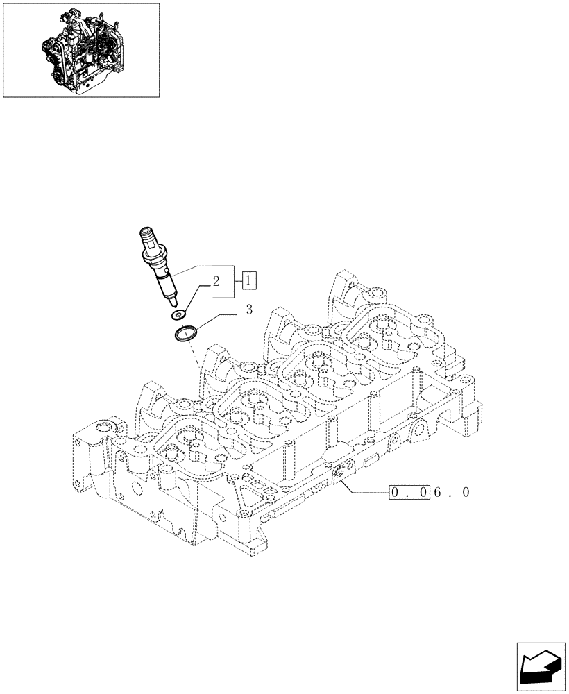 Схема запчастей Case IH F4BE0484C D601 - (0.14.0[02]) - INJECTION EQUIPMENT - INJECTOR 