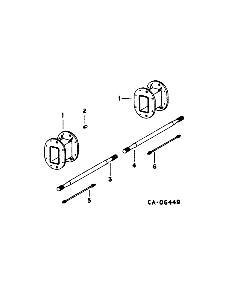 Схема запчастей Case IH 1420 - (07-08[A]) - DRIVE TRAIN, MAIN AXLE EXTENSION Drive Train