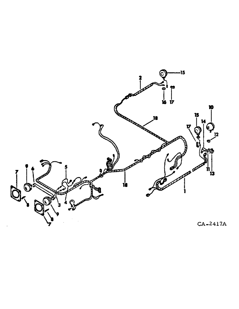 Схема запчастей Case IH 674 - (08-16) - ELECTRICAL, ELECTRIC LIGHTING, TRACTORS WITH GROVE ATTACHMENT (06) - ELECTRICAL