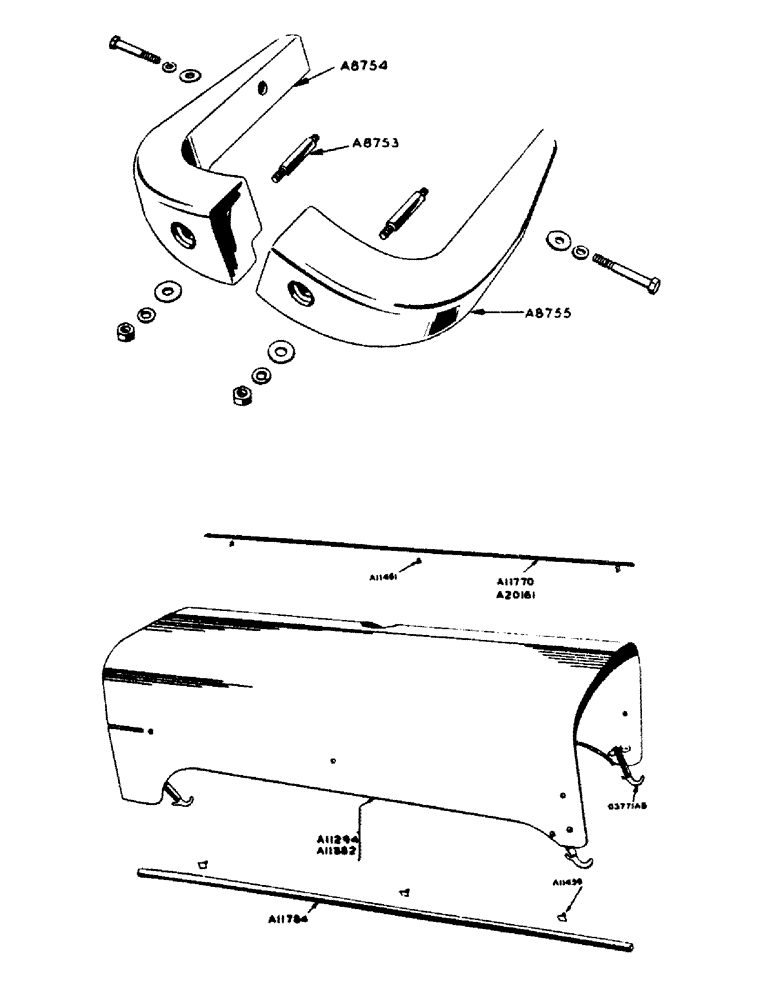 Схема запчастей Case IH 800 - (096) - FRONT END WEIGHTS, FOR GENERAL PURPOSE TRACTORS (09) - CHASSIS