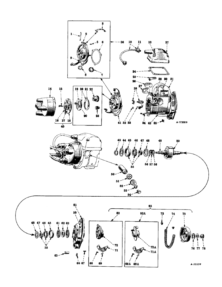 Схема запчастей Case IH SUPER M-TA - (158) - ELECTRICAL SYSTEM, DIESEL ENGINE, MAGNETO, INTERNATIONAL TYPE H-4 (06) - ELECTRICAL SYSTEMS