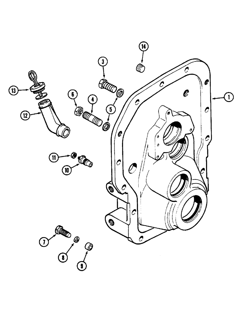 Схема запчастей Case IH 2090 - (6-312) - PTO HOUSING (06) - POWER TRAIN