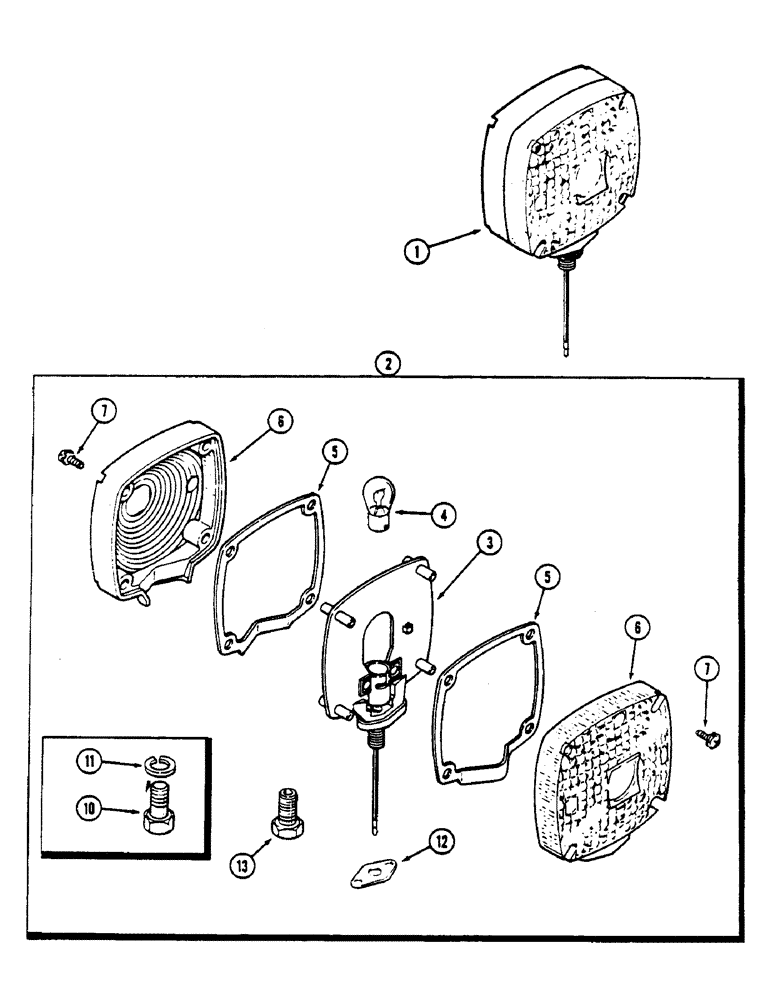 Схема запчастей Case IH 4690 - (4-090) - FLASHER WARNING LAMP (04) - ELECTRICAL SYSTEMS