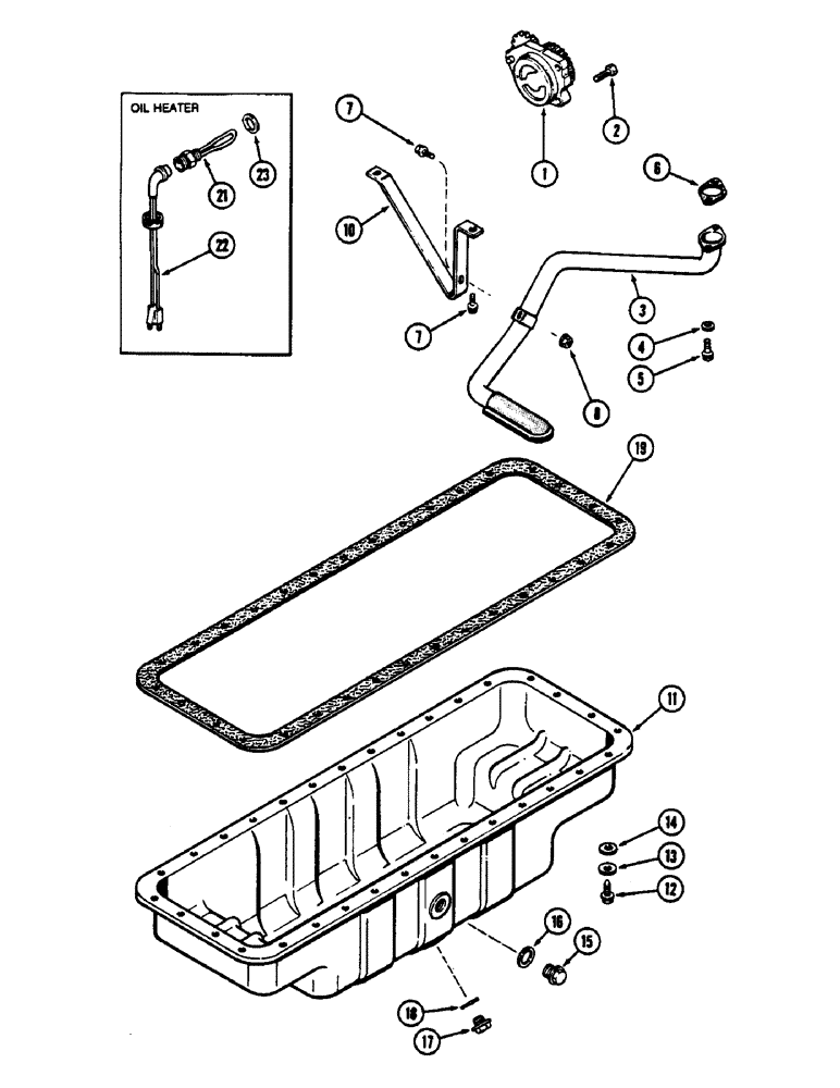 Схема запчастей Case IH 9130 - (04-30) - OIL PUMP AND OIL PAN, 6TA-830 ENGINE (04) - Drive Train