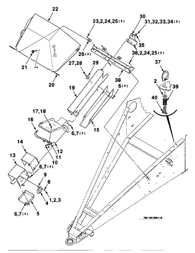 Схема запчастей Case IH 8590 - (7-06) - SHIELDS ASSEMBLY, FRONT (12) - MAIN FRAME