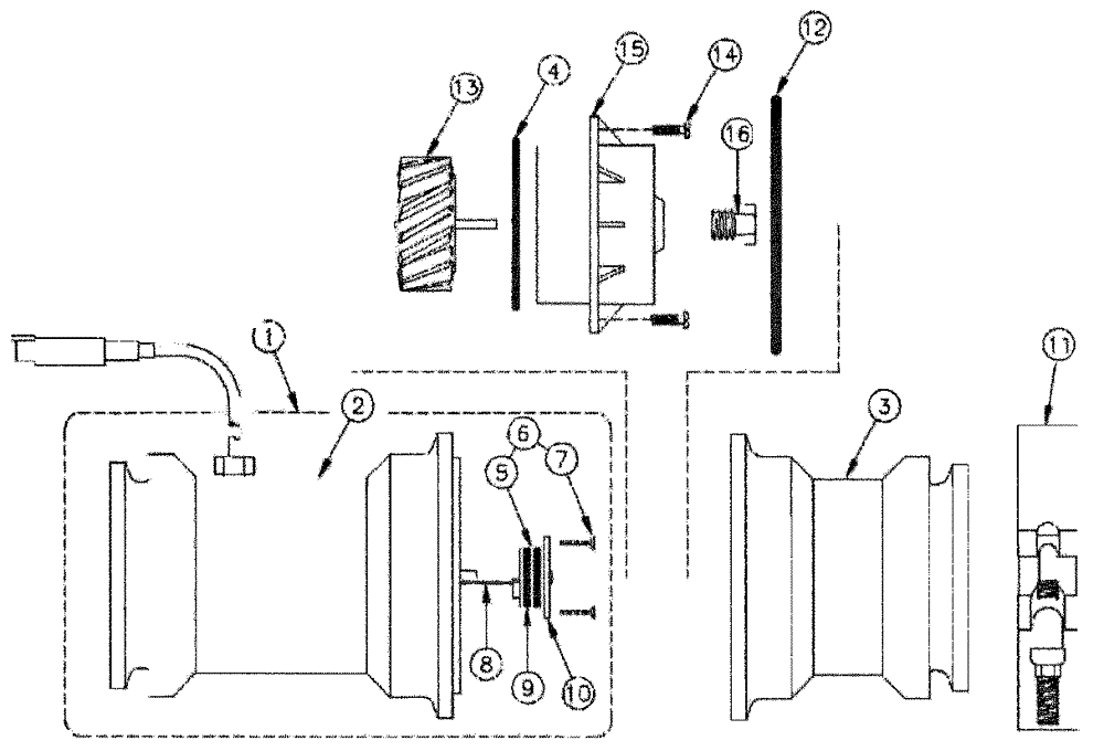 Схема запчастей Case IH SPX3320 - (09-031) - FLOWMETER RFM 100 Liquid Plumbing