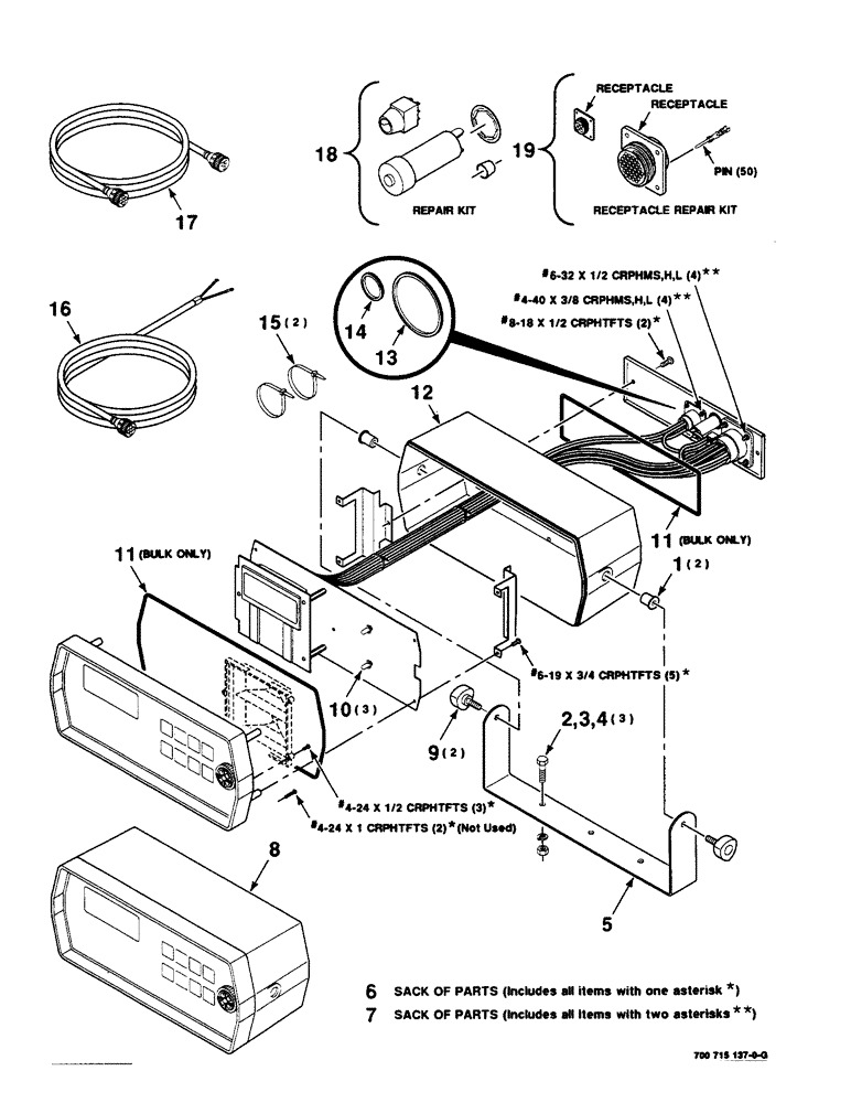 Схема запчастей Case IH 8590 - (4-08) - CONSOLE CONTROL BOX ASSEMBLY (06) - ELECTRICAL