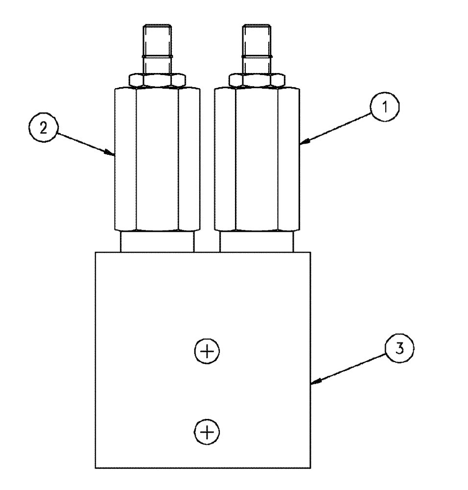 Схема запчастей Case IH 3150 - (06-013) - VALVE, DOUBLE RELIEF Hydraulic Plumbing