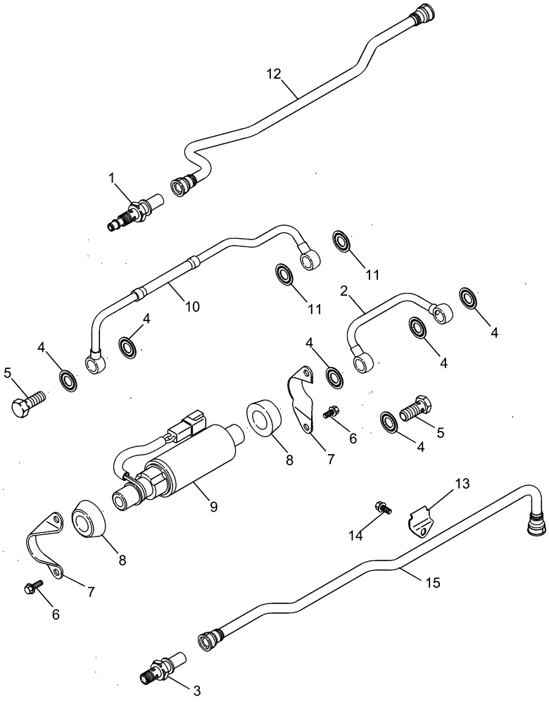 Схема запчастей Case IH CPX620 - (03-06) - PUMP, FUEL TRANSFER - ASN Y6T011701 (02) - FUEL SYSTEM