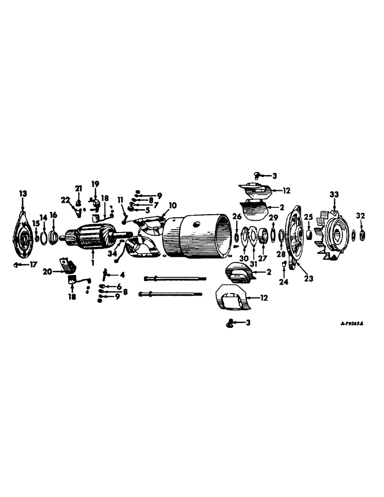 Схема запчастей Case IH 656 - (G-05) - ELECTRICAL SYSTEM, GENERATOR, FARMALL TRACTORS SERIAL NO. 23107 AND BELOW (06) - ELECTRICAL SYSTEMS