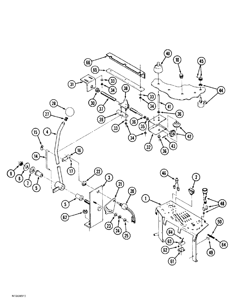 Схема запчастей Case IH 9370 - (8-090) - THREE POINT HITCH CONTROLS, ELECTRONIC CONTROLLED (08) - HYDRAULICS