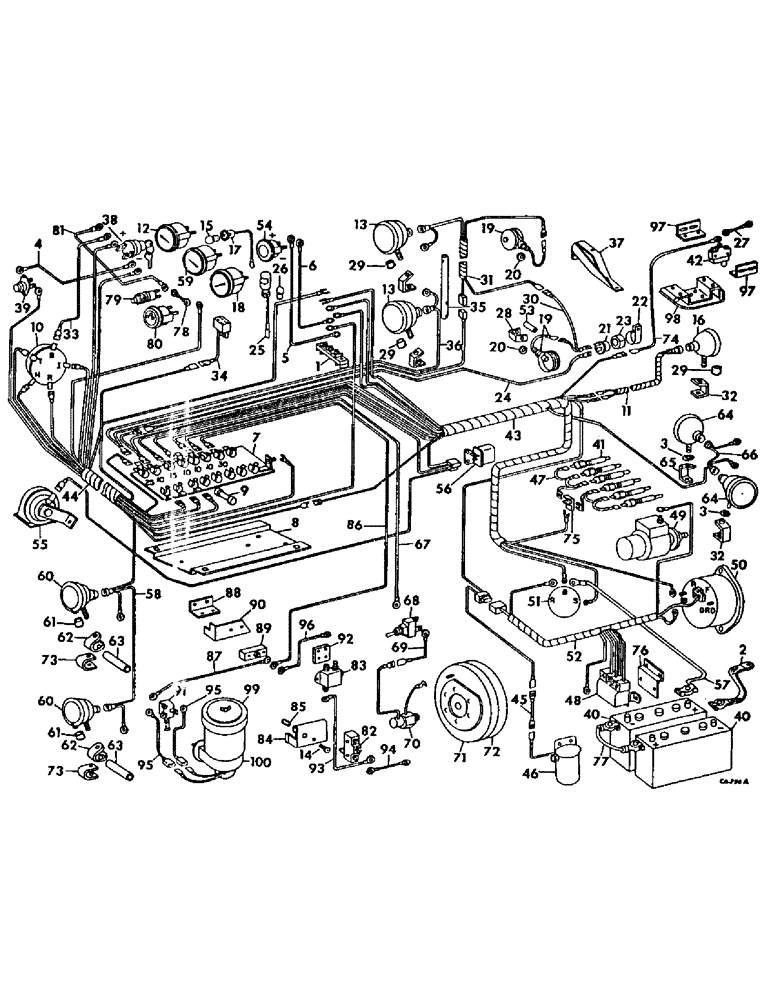 Схема запчастей Case IH 715 - (08-12) - ELECTRICAL, WIRING DIAGRAM, DIESEL ENGINE, SERIAL NO. 5328 AND BELOW (06) - ELECTRICAL