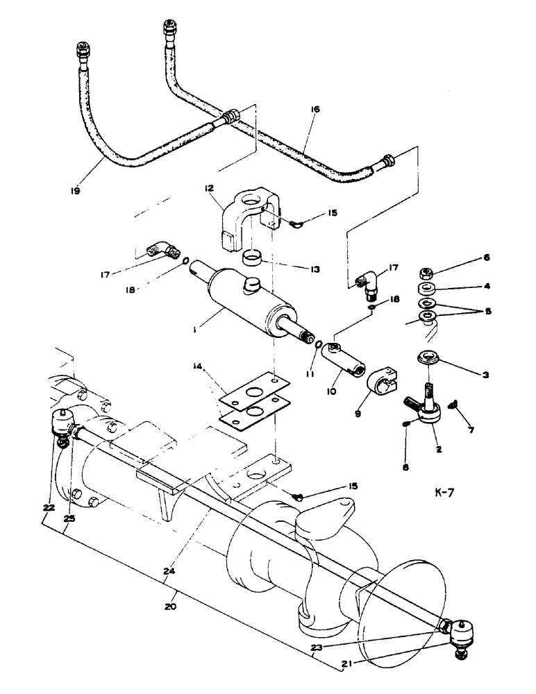 Схема запчастей Case IH 278 - (10-059) - POWER STEERING, 4-WHEEL DRIVE, KIMCO (07) - HYDRAULICS